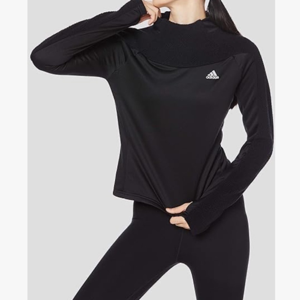 Adidas IPF36 Women’s Running Sweatshirt Down the Run Warm-up Coverup Size Small